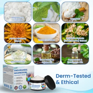 Magnesium cream for muscle pain and arthritis