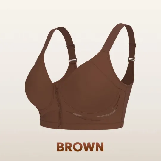 Wireless Zip-front Body Shaping Bra