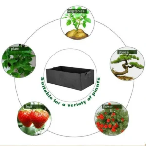 Rectangular Fabric Raised Garden Bed