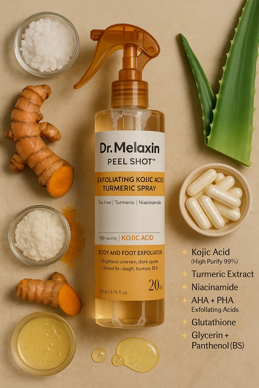 Peel Shot™ — Kojic Acid Turmeric Exfoliating Spray