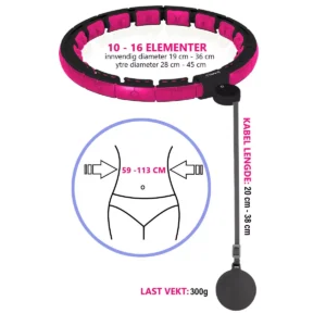 HHM16 Magnetic Rocking Ring with weight pink-black