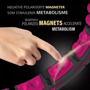 HHM16 Magnetic Rocking Ring with weight pink-black