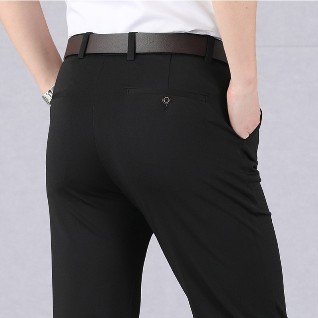 Men’s Ice Silk Suit Pants - Image 2