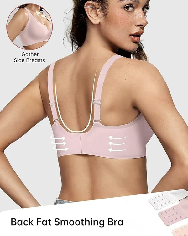 Seamless Deep V Push-Up Wireless Bra