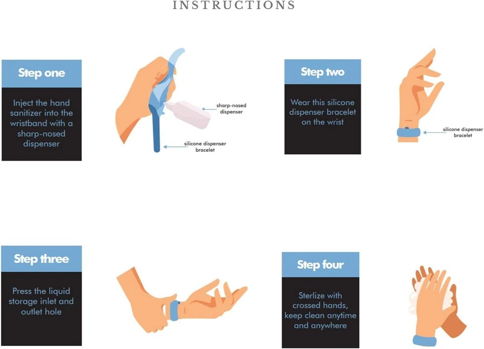 Refillable Hand Gel Dispenser Strap - Image 4
