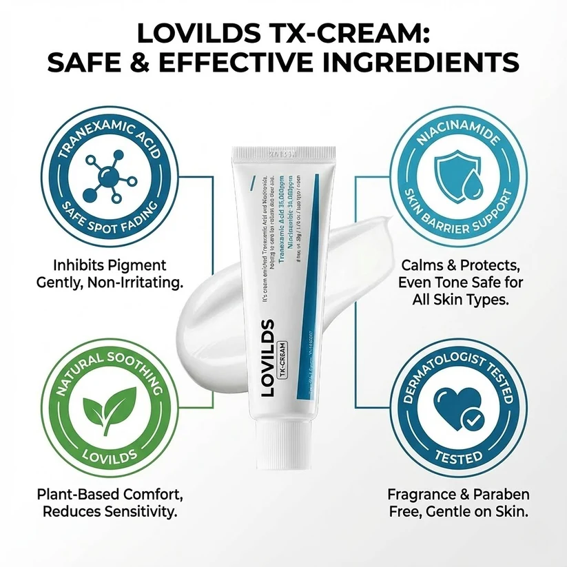 LOVILDS TX Cream - Intensive Repairing Whitening and Spot-Removing Face Cream