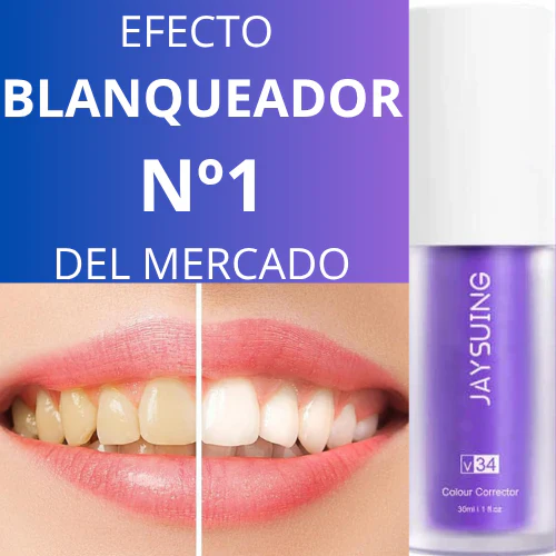 Purple Color Correcting Toothpaste – Instant Teeth Brightening and Stain Neutralizing Formula