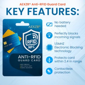 rfid blocking card designed to help prevent unauthorized scans