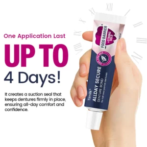 denture fixation adhesive for all day confidence