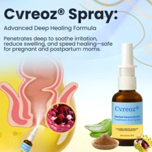 Cvreoz® Herbal Hemorrhoid Treatment Anal Spray + .Wipes