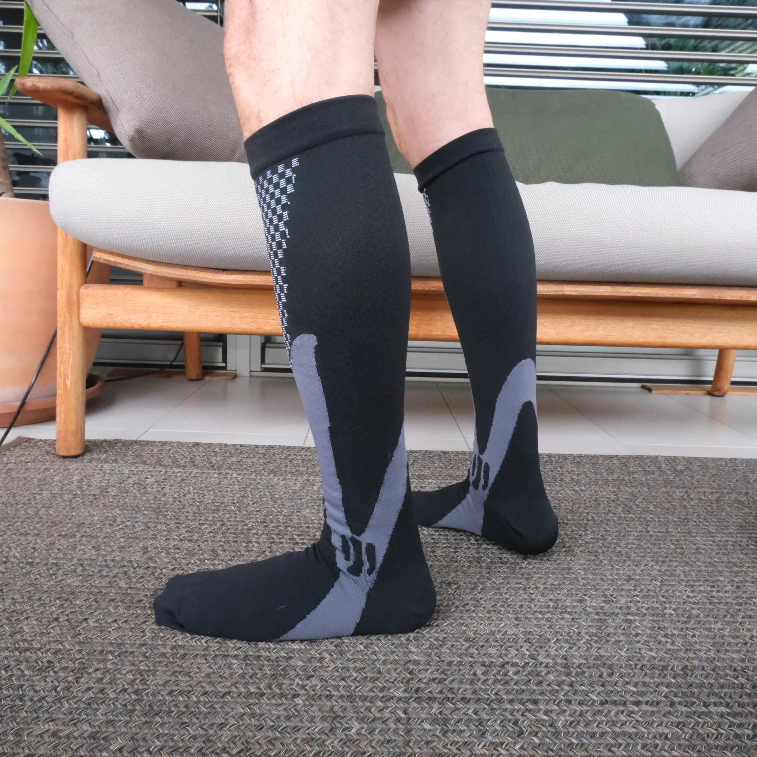 Graduated Compression Support Socks – 20–30 mmHg Circulation Boost