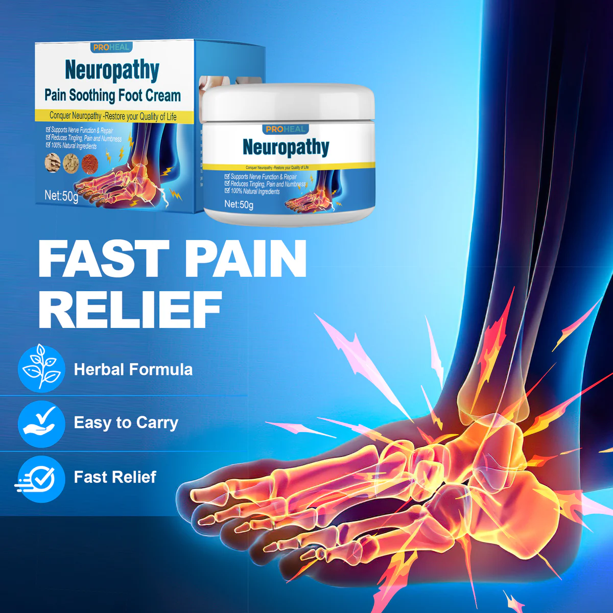 Nerve Relief & Neuropathy Healing Cream – Deep Soothing Formula