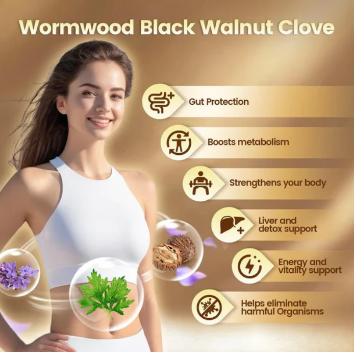 Black Walnut & Clove Herbal Detox Capsules – Digestive & Immune Support