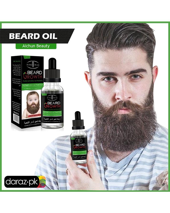 Natural Beard Growth & Thickening Oil – Nourishing Formula