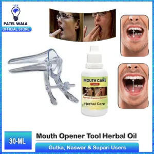 Mouth Opener Tool with Herbal Care Oil jaw exercise kit