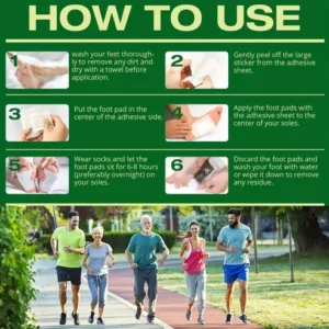 detox foot pads applied before sleep