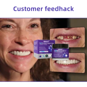 fine texture tooth powder