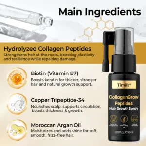 timilk collagen peptide hair care spray