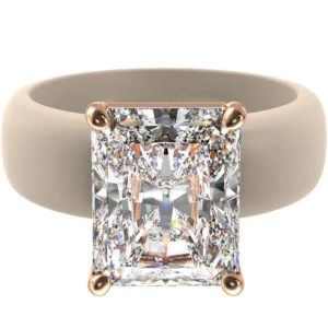 lovilds silicone ring emerald cut cz