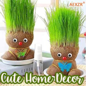 desk decoration grass doll