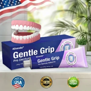 preventing food particles under dentures with alisanda