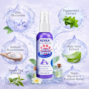 soothing pet gum inflammation with rzxea oral formula