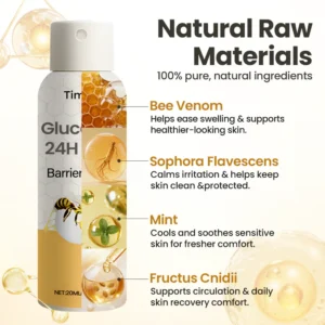 timilk glucaveil foot barrier spray