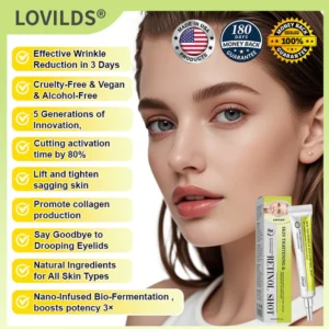lovilds retinol shot for anti-aging care
