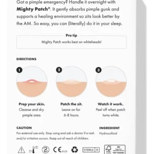 hero cosmetics hydrocolloid patch absorbing pimple gunk