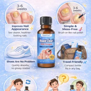 healrize nano rapid clear nail fungus repair liquid