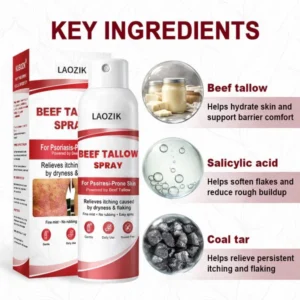 laozik beef tallow formula for flaky skin hydration