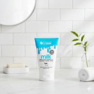 milk facial foam before and after skin softening
