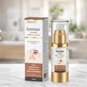 how to apply caffeine eye serum for dark circles