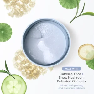 hydrogel eye mask before and after hydration