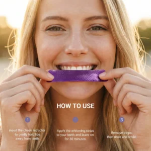 frozli purple teeth whitening strips for results