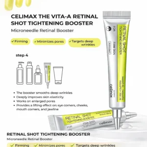 how to apply celimax retinal for pore reduction