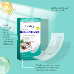 how to apply oralhoe strips for yellow teeth