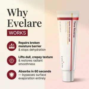 soothing dry skin with evelare time reverse formula