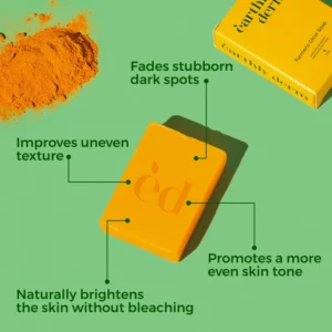 turmeric soap before and after dark spot fading
